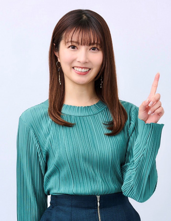 画像：テレビ熊本お天気キャスター 林田雪菜 氏